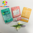 Safe Printed Plastic Pouches Packaging Heat Seal Custom Clear Transparent Window