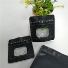 Stand Up Herbal Incense Packaging Aluminum Foil Bags Matt Black Customized Size