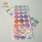 Adhesive Shrink Sleeve Printing Custom Reflection Rainbow Holographic Stickers Label