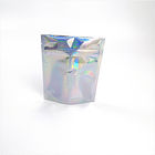 Hologram Cosmetic Makeup Stand Up Pouch Zip Lock Flat  30-150 Micron Thickness