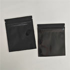Reusable Bpa Free Black Sachet Herbal Incense Packaging Glossy Aluminium Foil Zipper Bags