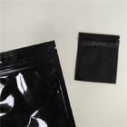 Reusable Bpa Free Black Sachet Herbal Incense Packaging Glossy Aluminium Foil Zipper Bags