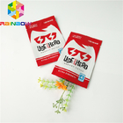 Plastic Mylar Flat Packets Aluminum Foil Bags Laminated Facial Mask Pouch With Tear Notch