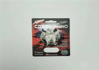 Male Sexual Performance Enhancing Pills Blister Card Packaging Rhino 99 50k 150k 3d Effect Card