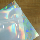 Clothes Underwear Packaging Stand Up Zipper Pouch Bags Iridescent Glitter Holographic k