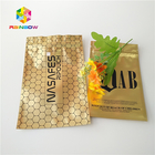 Matte Glossy k Plastic Bags Packaging Metallic Gold Foil Sachet For Cbd Kratom