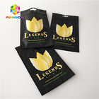 Smell Proof Custom Printed Sative Leaves Packaging Smoking Weed Bags For Tobacco