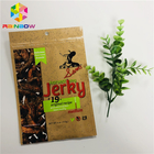 Smell Proof Aluminum Foil Food Pouch Stand Up Mylar Jerky / Dried Fruit Bag