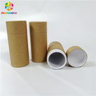Round Kraft Paper Box Packaging Tube Push Up Lid CMYK Color For Food Packaging