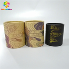Kraft Paper Box Packaging Round Shape Custom Logo Printed For Gift / Cosmetics / Food