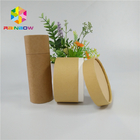 Tea Dry Fruit Packaging Paper Box Packaging Custom Recyclable Push Up Kraft Tube