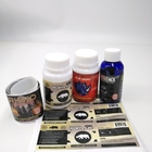 Glossy Finish Blister Card Packaging Self Adhensive Labels Rhino Stickers For Male Enhancement Drink