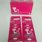 UV Effect Pink Pussycat Paper Cards Capsule Blister Packaging With Container Bullet