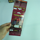 Premier ZEN Blister Pack Packaging Metallic Silver Paper Card For Male Enhancer Capsule