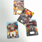 Durable Male Enhancement Pills Packaging Rhino Series 3D Cards Capsule Blister Pack
