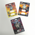 Durable Male Enhancement Pills Packaging Rhino Series 3D Cards Capsule Blister Pack