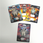 Durable RHINO Plastic Blister Packaging 3d Lenticular Card Male Coated Paper Material