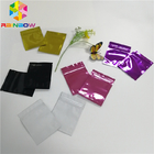 Three Side Seal Foil Pouch Packaging Metalized Resealable Zipper For Tea / Milk Powder