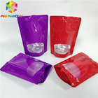 Glossy Aluminum Foil Pouch Packaging Stand Up Mylar Smell Proof Heat Seal With Window