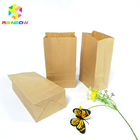 Food Grade Kraft Paper Flat Bottom Bag Biodegradable Grease Proof Snack Packaging