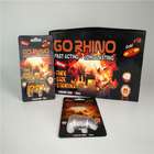 Plastic Pill Bottle Capsule Blister Card Packaging Go Rhino Gold 3D Complete Set