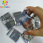 Hologram Foil Pouch Packaging Heat Seal Star Flash Mylar Plastic Three Side Seal Zipper Bag