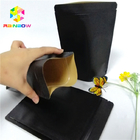 Black Kraft Paper Bag Packaging Custom Logo Stand Up Pouch Recyclable Zip Lock