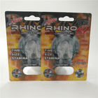 Custom RHINO 96 Pill Blister Pack Packaging 3D Lenticular Card Eco - Friendly