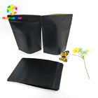 Black Kraft Paper Printing Customized Paper Bags Food Grade Laminated Self Stand Pouch