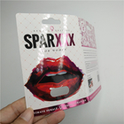 Custom Printed Blister Paper Cards Spar XXX Pink Hot Stamping For Male Enhancement Capsule