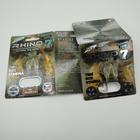 Rhino 7 5000 Capsule Blister Card Packaging 3D Paper Male Sexual Pills Display Box