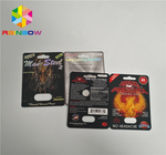 3d Rhino Blister Card Plastic Blister Packaging Display Box For Capsules Sex Pills