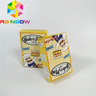 Eco-friendly custom printed white cardboard packaging box kraft paper butter chips/food cookies/gift foldable display pa