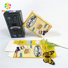 Glossy shiny OEM design logo printed paper card box gift cosmetics eyelash packaging card boxes