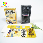 Full color customized logo UV craft paper boxes with hang hole bottle gift cosmetics packing box