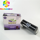 Purple flat recyclable wax coating paper kraft corrugated paper box flute cardboard mailer box food grade coffee tea pac