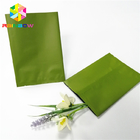 Light Green Back Center Heat Seal Bags Custom Logo Foil Food Powder Candy Pouch
