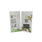 Biodegradable Plastic  Food Packing Bag E Zipper Flat Bottom Coffee Packaging