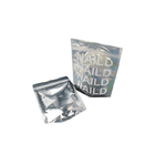 Plastic Holographic Foil Pouch Cosmetic Packaging Bag Mylar Glitter / Nail Polish Packing