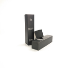 Folding Paper Box Packaging Matte Black Rectangular For Essence Serum Skin Care