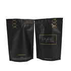 Matte Black Coffee Laminated Foil Pouch Packaging