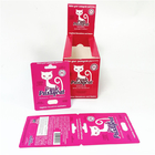 Hot Sale Male Capsule Enhancement Pills Packaging Card Box Printing Pink Pussycat Paper Card Promotion