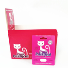 Hot Sale Male Capsule Enhancement Pills Card Paper Box Packaging Printing Pink Pussycat Paper Card Promotion