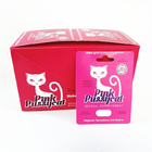 Display custom printing paper cards tear notch line boxes Pink Pussycat card box