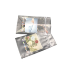 28g Flower Seeds Sample Pouch Two Side Sealed Fold Over Bottom Pouch Recyclable Clear Plastic Bag With Zipper