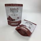 Custom Printed Standing Up Empty Pouch Whey Protein Powder Packaging Mylar  Aluminum Foil Bags With Tear Notch