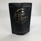 Custom Printed Matt Black Aluminum Foil 250g 1kg With  Pouch Stand Up Coffee Bean Bag Packaging