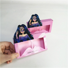 Pink Eyelash Hot Stamping Offset Printing Holographic Paper Box