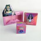 Pink Eyelash Hot Stamping Offset Printing Holographic Paper Box