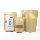 100g 250g Coffee Powder CYMK VMPET Kraft Paper Zipper Bag